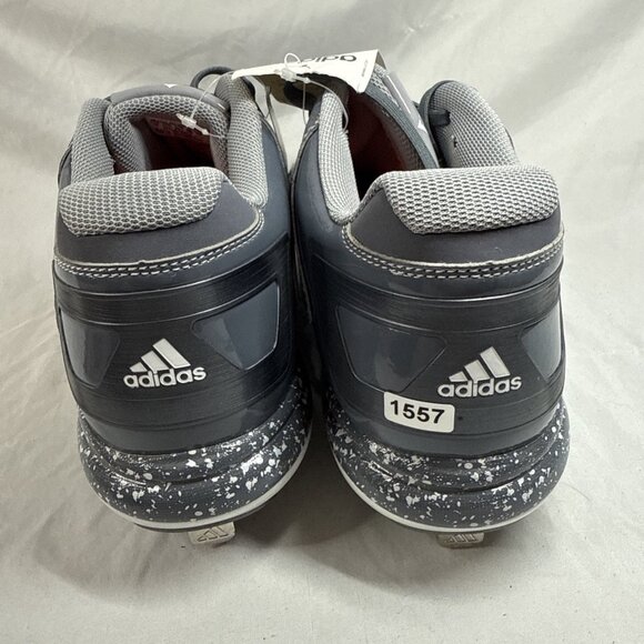 Adidas‎ PowerAlley 2 Baseball Shoes Mens Size 11.5 Metal Cleats D74063 Gray New main image 8